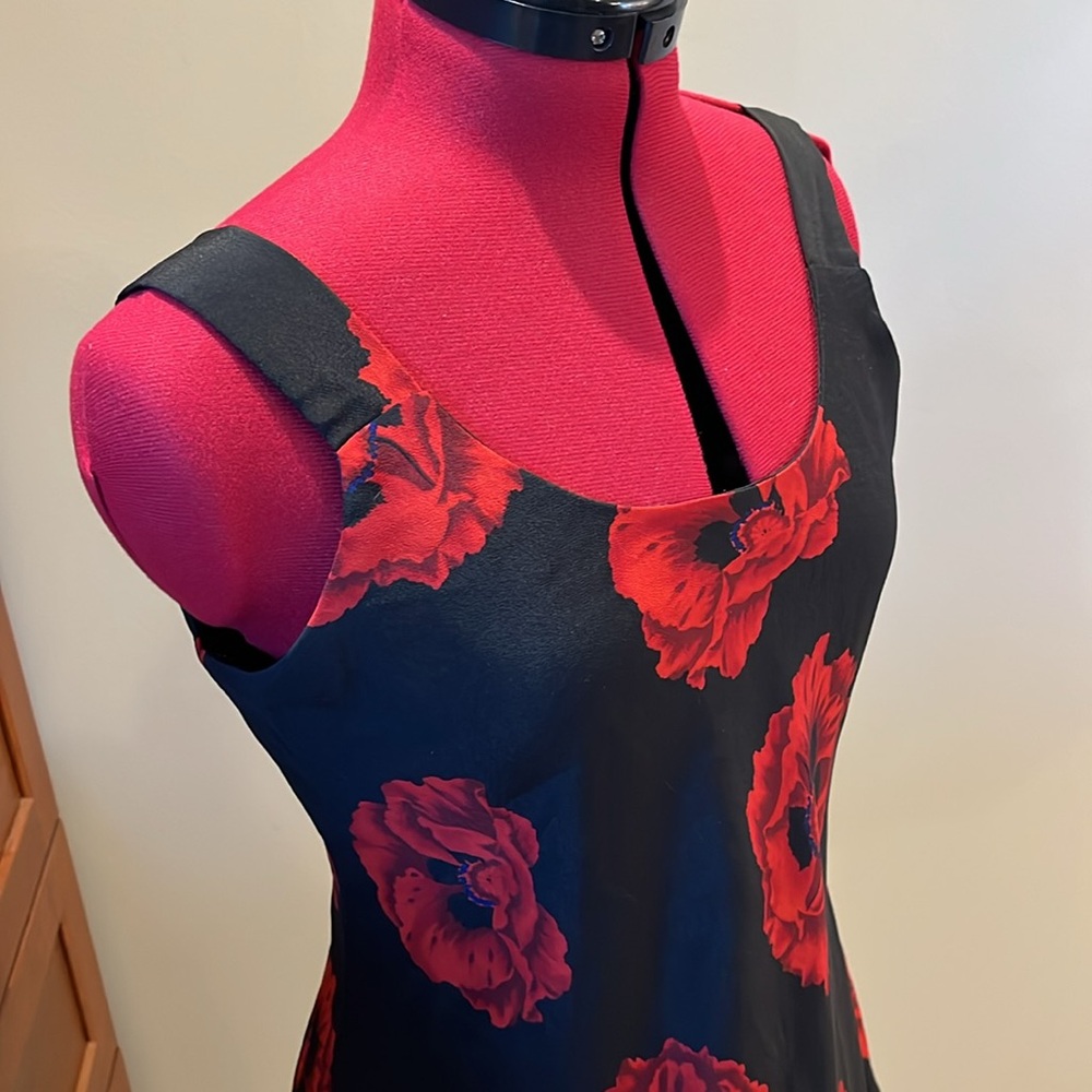 EUC ❤️ Vintage Scarlet Moody Floral Mini Fit & Flare Sundress Sz 4 / US XS - S - Picture 5 of 11